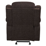 Brown Pillow Top Arms Glider Recliner B062P184512