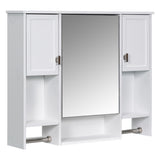 35'' x 28'' Modern Wall Mounted Bathroom Storage Cabinet, Bathroom Wall Cabinet with Mirror, WF317173AAK