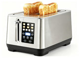 2-Slice Stainless Steel Toaster, LED Display Toaster with 6 Browning Levels & 4 Bread Modes, Defrost 22040513