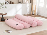 Adjustable Floor Sofa, Corduroy Lazy Sofa with Adjustable Straps for Versatile Configurations, W1170P365606