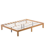 Queen Size Wood Platform Bed Frame,No Box Spring Needed,Strong Wood Slat Support, Easy Assembly 19292726