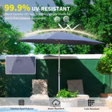 ZUN 10FT Patio Umbrella, Outdoor Table Umbrella with Push Button Tilt and Crank, UV Protection W1859P195941