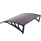 100 x 100 Household Application Door & Window Rain Cover Eaves Canopy Brown & 99785343