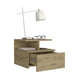 Floating Nightstand Flopini, One Drawer, Macadamia Finish B092123164