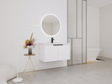 36" Wall Mounted Bathroom Vanity with Resin Sink & 2 Soft-Close Doors W999P251811