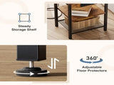 15.7" Small Side Table with Charging Station, End Table with Outlets & USB Ports, 3-Tier Adjustable 32843490