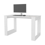 FM FURNITURE Aurora Writing Computer Desk with Ample Work Surface. White B128P283296
