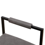 Set of 2 Counter Height Barstools Kitchen Island Stools with Back Modern Armless Metal Legs & PU 86496159