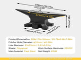 Multi 65 lb Multi-Angle Anvil, 55 HRC High Hardness Steel Anvil, Sturdy Multi-Angle Anvil with Round W2885P337732