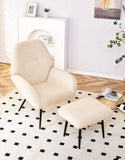 Light luxury single sofa modern simple living room balcony leisure sofa chair,white W370141733