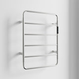 18.7" Heated Towel Rack for Bathroom,Wall Mounted with Intelligent Touch Screen Timer, 6-Bar Towel T3177P305025