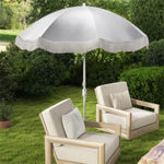 ZUN 6.5-foot outdoor umbrella, elegant white 82228550