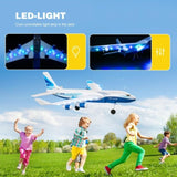 4DRC G2 RC Plane 4-Axis Fighter Jet 2.4Ghz 2 Channel RC Aircraft with LED 2 Batteries,Kids Gifts 18649076