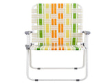 Set of 2 Webbed Folding Beach Chairs, Outdoor Patio Lawn Foldable Chairs for Camping Fishing Yard 92562874
