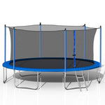 ZUN 14FT Trampoline with Safety Enclosure Net,Heavy Duty Jumping Mat Spring Cover Padding for Kids W28580537