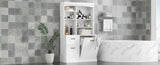 Bathroom Storage Cabinet with Tilt-Out Hamper, 70.9'' Tall Free Standing Organizer with Drawers & N725P278420K