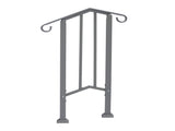 Handrails for Outdoor Steps, Iron Handrail Fits 1 Step, Transitional Handrail with Installation Kit, 99564073