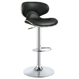 Black and Chrome Adjustable Bar Stool B062P153499