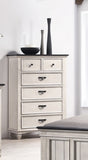 Beautiful Farmhouse Two-Tone Finish 1Pc Chest Storage Drawers Bedroom Furniture Black Nickel B011P228556
