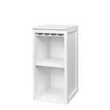 WHITE color modular wine bar Cabinet with Storage Shelves with Hutch for Dining Room W331P242729