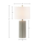 ZUN Ribbed Ceramic Table Lamp B03599400