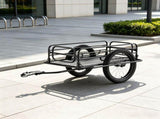 275 lbs Heavy-Duty Bike Cargo Trailer, 20" Wheels Carbon Steel Bicycle Wagon with Foldable Compact 38767990