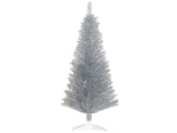 5' Artificial Pencil Christmas Tree, Slim Xmas Tree with 294 Realistic Branch Tips and Plastic 41225111