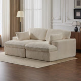 Double Chaise Lounge Chair Indoor,Oversized Upholstered Sleeper Cloud Couch,Deep Seat Luxury Sofa 11409761