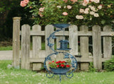 37.8 inch Bird Bath and Solar Bird Feeders Combo with Flower Planter Pedestal, Weather Resistant 30522581