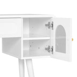 Elegant Vanity Makeup Table & Chair Set, Modern Dressing Table with Organizer, Writing Desk, N844P285188A