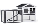 Wooden Rabbit Hutch Outdoor Chicken Coop Indoor Bunny Cage with Run, Guinea Pig House Pet House with 74880147