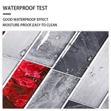 48 Pcs Red Marble Look Peel And Stick Wallpaper PVC Waterproof Self-Adhesive Tile Backsplash For 57663144