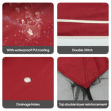 10x10 Ft Outdoor Patio Gazebo Replacement Canopy,Double Tiered Gazebo Tent Roof Top Cover Only W419P198361