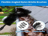 10.5FT Gutter Cleaning Brush With Telescoping Handle Rain Gutter Cleaner Extendable Gutter Cleaning 32898423