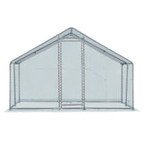 10 x 10 ft Large Metal Chicken Coop, Walk-in Poultry Cage Chicken Hen Run House with Waterproof 97159407