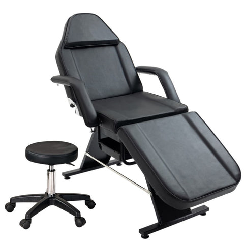 ZUN Massage Salon Tattoo Chair with Two Trays Esthetician Bed with Hydraulic Stool,Multi-Purpose W1422132169