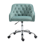 ZUN COOLMORE Velvet Home Office Desk Chair, Modern Cute Computer Chair, Wheels Height Adjustable W39541832