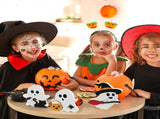 ute Ghost Halloween Decorations Indoor, Wooden Tiered Tray Decor Table Sign Set of 3, Black Cat Bat 14847370