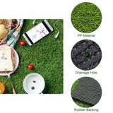 ZUN Realistic Synthetic Artificial Grass Mat 65x 3ft with 3/8" grass blades height Indoor Outdoor Garden 49982071