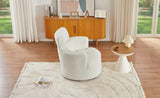 360&deg Swivel Chair Upholstered Accent Barrel Chair Swivel Round Sofa Chair with Adjustable Headrest N719P272676A