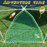 13ft Geometric Dome Climber Play Center, Kids Climbing Dome Tower with Hammock, Rust & UV Resistant MS306993AAF