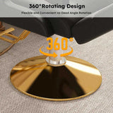 Professional Hydraulic Barber Chair - 360&deg Swivel with Adjustable Height, Stainless Steel 41738739