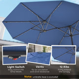 Outdoor beach umbrella/Double-Sided Sun Umbrella 18126179