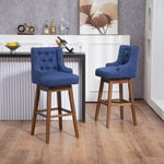 ZUN COOLMORE Bar Stools Set of 2 Counter Height Chairs with Footrest for Kitchen, Dining Room And 360 W395P145298