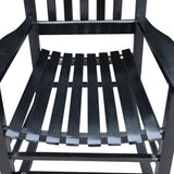 wooden porch rocker chair Black, without mat W49520604