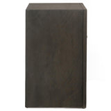 Grey Oak Nightstand with 2 Drawers B062P181317