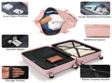 4-Piece Luggage Set with USB Charging Ports - 20in Carry-On 28in Checked 62436675