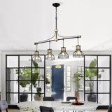 Dining Room Light Fixture/Chandelier Over Table, 40-Inch Hanging for Farmhouse Linear W1592P233442
