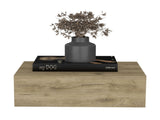 Floating Nightstand 5"H, Modern Wall-Mounted Bedside Shelf with Drawer, Macadamia B097P167435