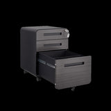 ZUN 3 Drawer Mobile File Cabinet Under Desk Office,Simple Style Versatile Storage Cabinet for W1247P145907